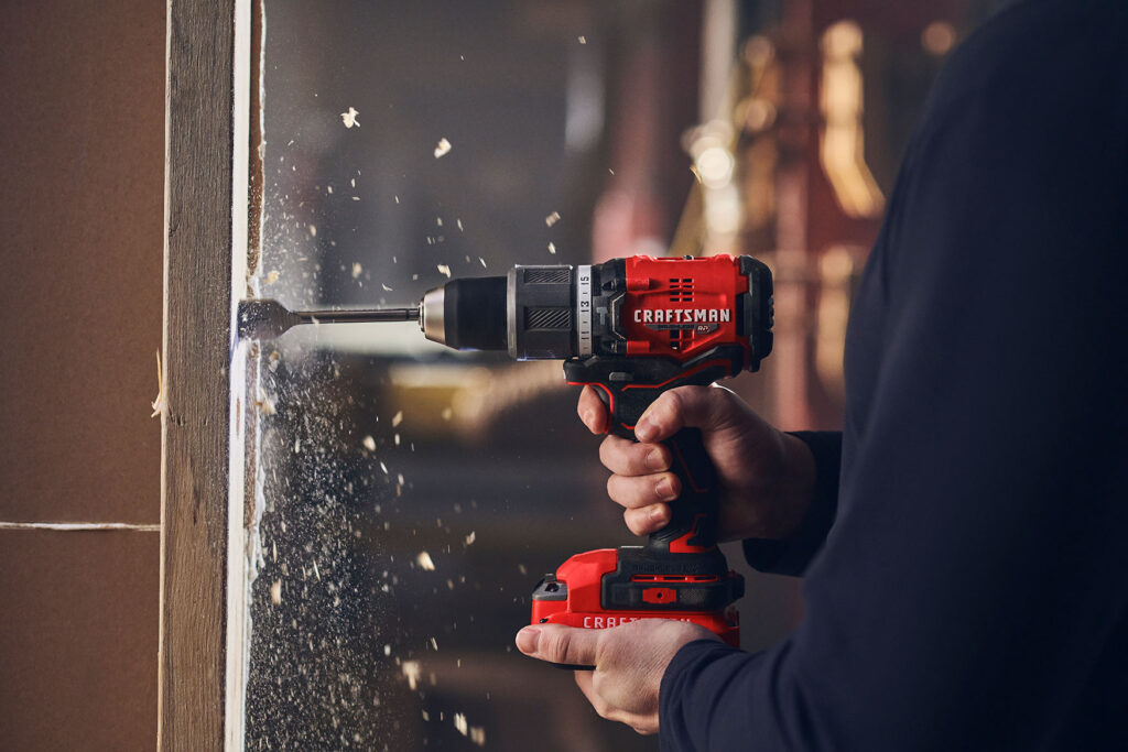 Stanley Black and Decker hired production company, Unrivaled, to create photos of their products in use in a studio that looks like a warehouse in Baltimore.